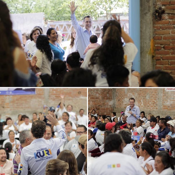 Visitó Mauricio Kuri San Pedro Ahuacatlán, donde convocó a defender a México