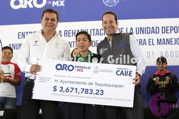 Entregan rehabilitación de la Unidad Deportiva “Emiliano Zapata” y anuncian obras por 60 mdp en #Tequisquiapan