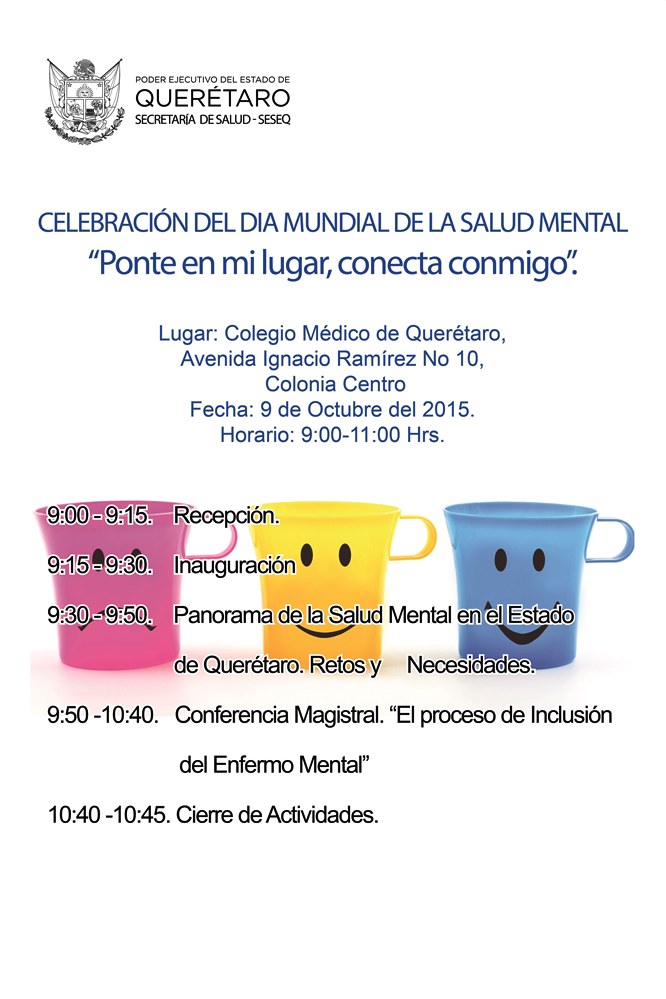 Secretaría de Salud prepara eventos para celebrar el Día Mundial de la Salud Mental