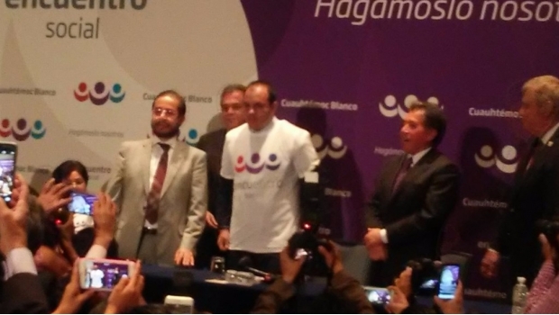 Va "Cuau" por gubernatura de Morelos… ¡por el PES!