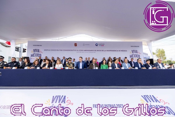 Presencia gobernador desfile por el 213º aniversario del inicio de la Independencia de México