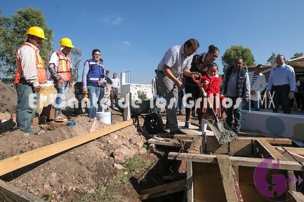 Arranca @memovegamx construcción de techumbre en preescolar de Estancia de Santa Lucía