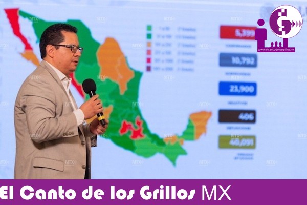 Reporta @SSalud_mx 74 muertes en las últimas 24 horas, ya van 406; hay 5 mil 399 casos