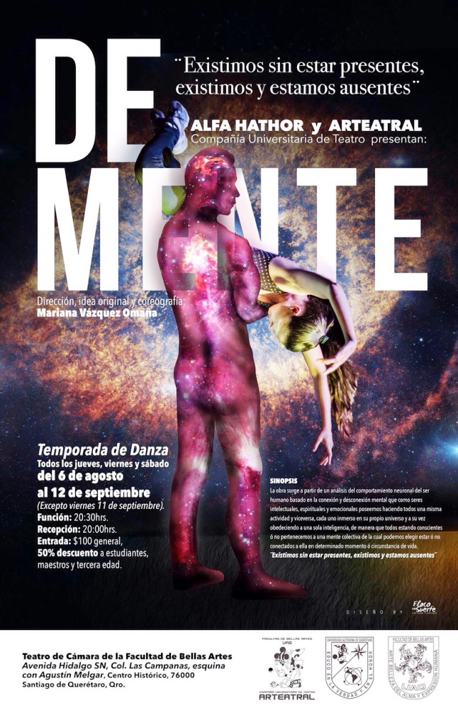 Presenta ‘Demente’ temporada de danza en teatro de cámara