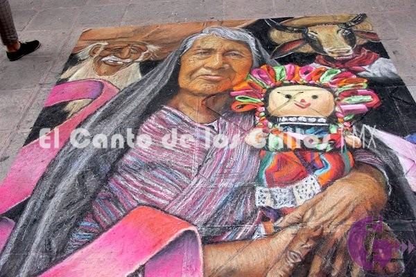 Premian a ganadores del Primer Festival Madonnari “Querétaro y sus colores”