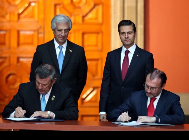México y Uruguay acuerdan potenciar intercambio comercial