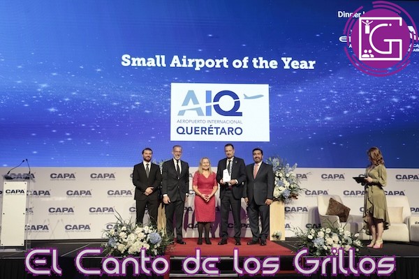Recibe AIQ galardón que lo distingue como Aeropuerto Regional del Año