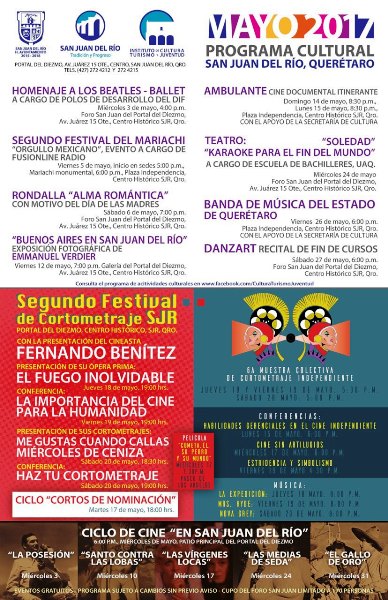En mayo, intensa actividad cultural en #SJR
