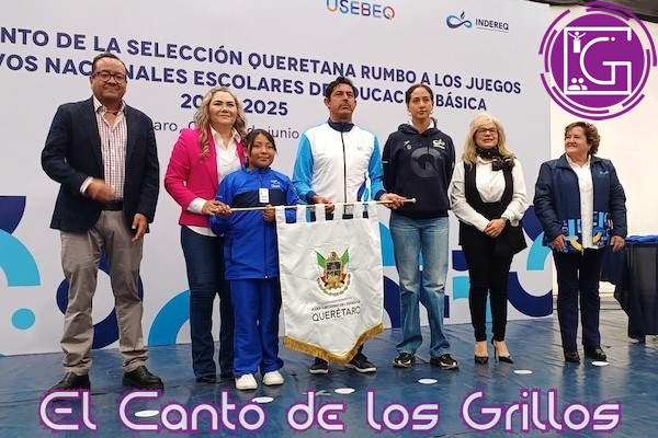 Abanderan Indereq y USEBEQ a deportistas de nivel primaria y secundaria