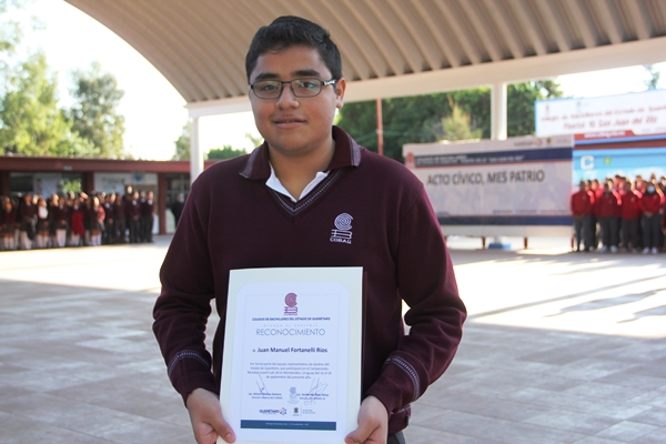 Estudiante del @COBAQ_Oficial viajará a Uruguay al Mundial de Ajedrez