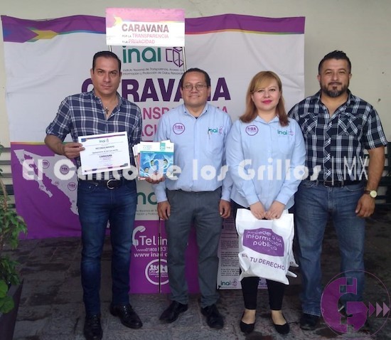 Participa gobierno sanjuanense en Caravana por la Transparencia y Protección de Datos Personales del INAI