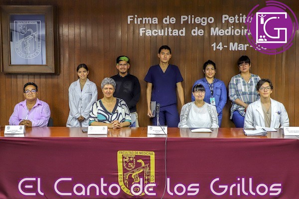 Firman UAQ y estudiantes de la Facultad de Medicina pliego petitorio