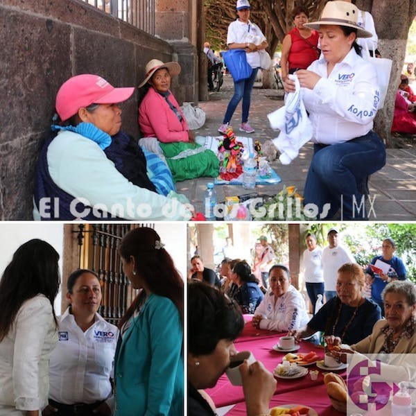 Intensa campaña de Vero Hernández en busca de la diputación local