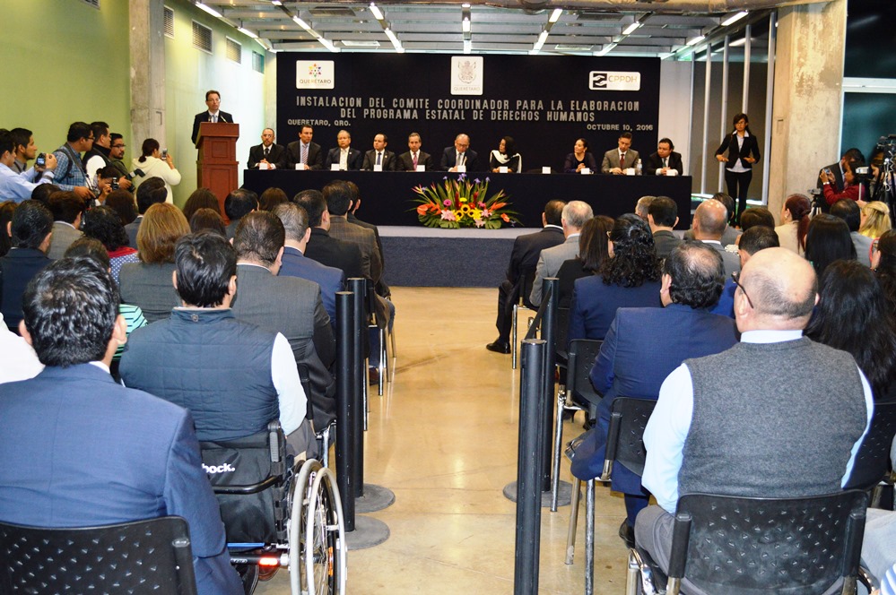 Instalan el Comité Coordinador para la Elaboración del Programa Estatal de DH