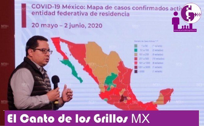 Suman 97 mil 326 casos y 10 mil 637 defunciones por Covid-19 en #México
