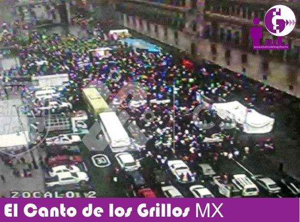 Recicladores protestan frente a Palacio Nacional