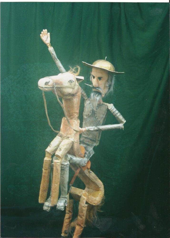 Invita @IQCA a la obra de Don Quijote de la Mancha, marionetas de Leonardo Kosta