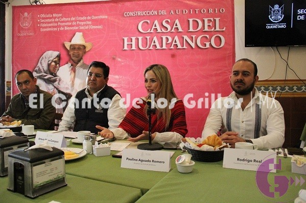 Presenta @SECULTQro avances en la construcción del Auditorio Casa del Huapango