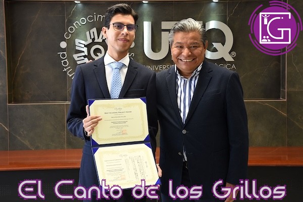 Gana estudiante de Uteq premio al mejor proyecto académico en Japón