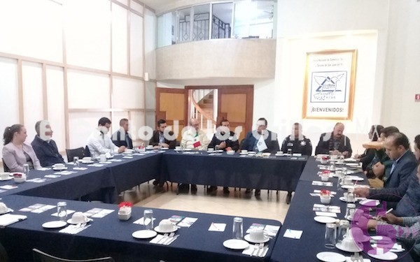 Acuerdan polis y comerciantes sanjuanenses fortalecer acciones a favor de la #seguridad