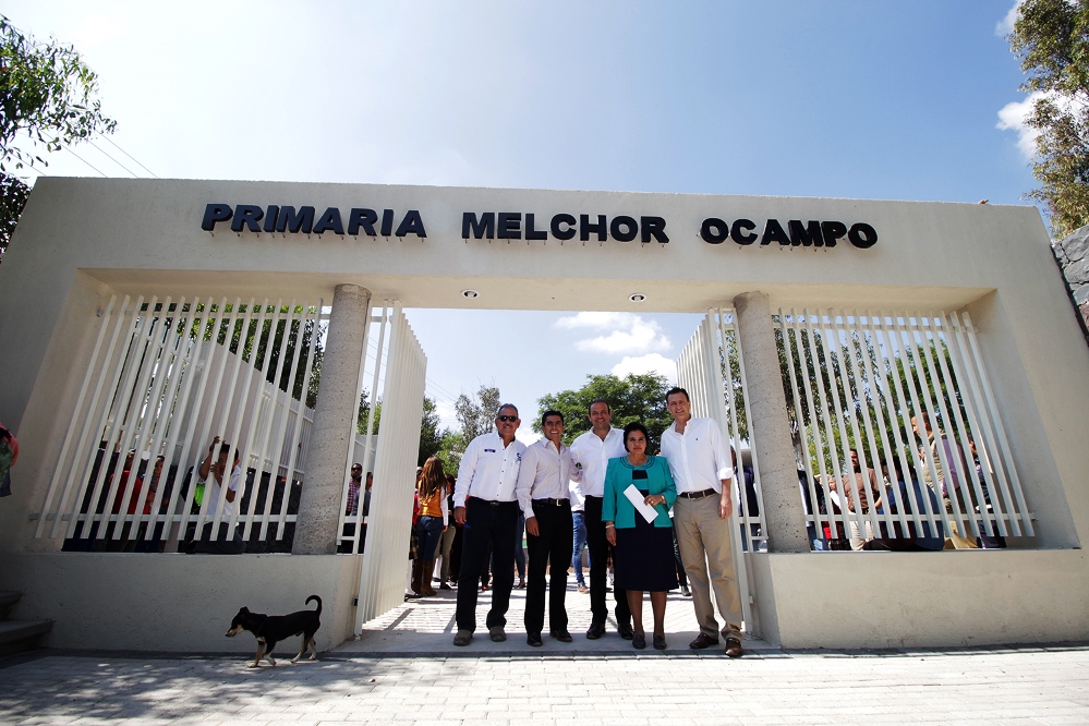 Entrega @makugo obra urbana integral de la primaria Melchor Ocampo