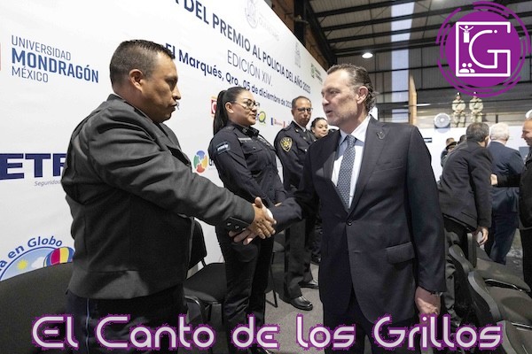 Encabeza Kuri premiación al Policía del Año 2023