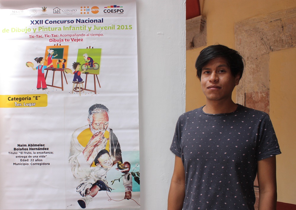 Con exposición 'Dibuja tu vejez', Coespo promueve respeto al adulto mayor