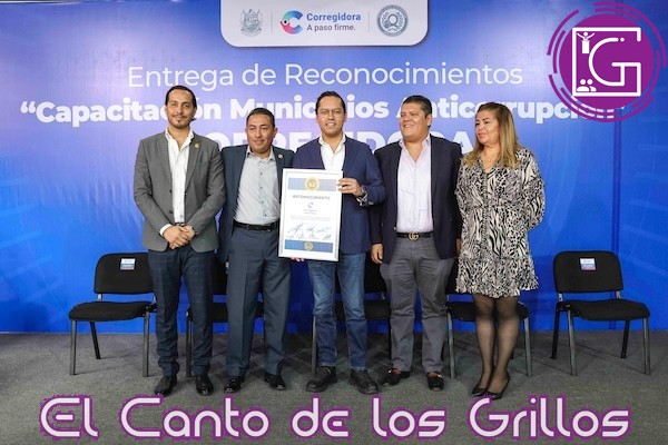Recibe Chepe reconocimiento por consolidar a #Corregidora como “Municipio Anticorrupción”