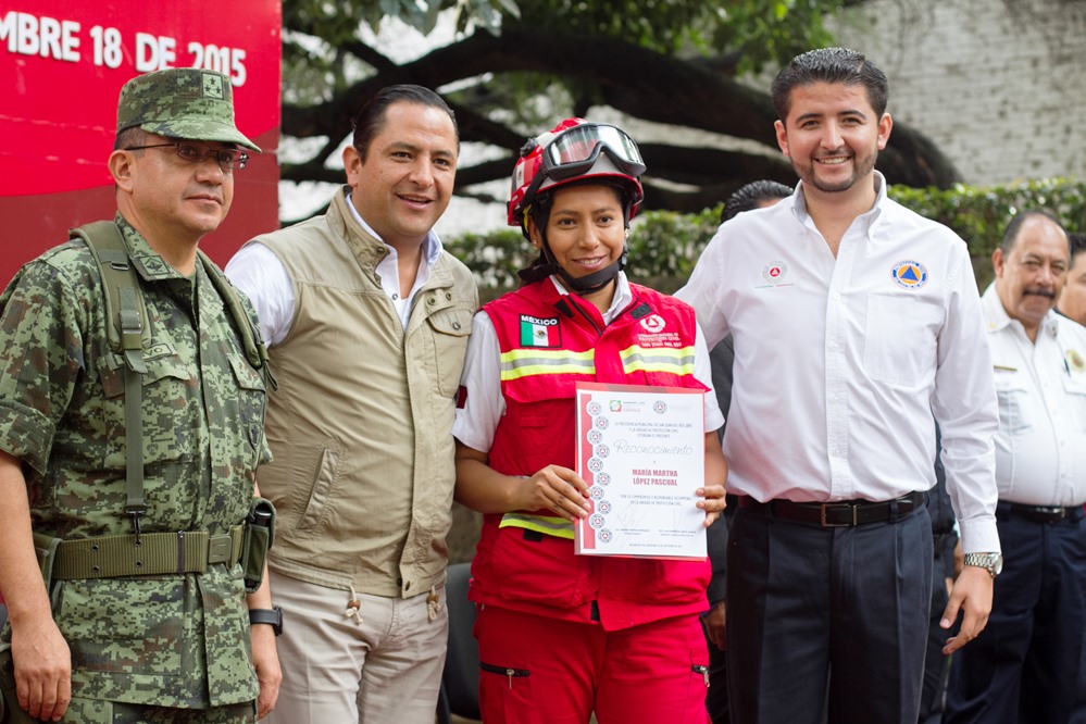 Conmemoran el Día Nacional de Protección Civil, en SJR