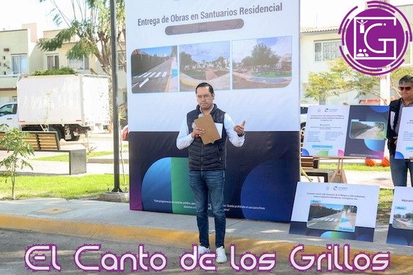 Entrega Chepe conexión vial y mejora de parques en Santuarios Residencial