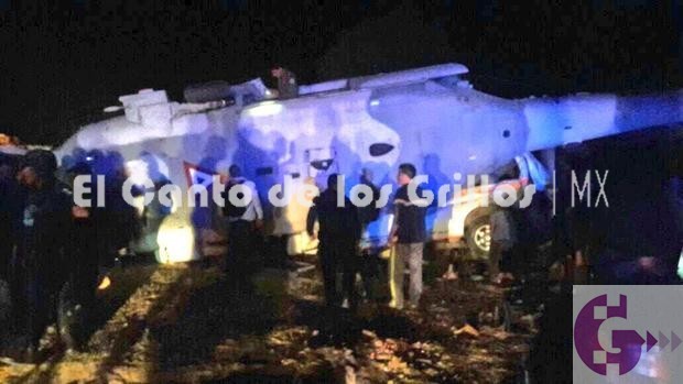 Se desploma helicóptero donde viajaban secretario de Gobernación y gobernador de Oaxaca