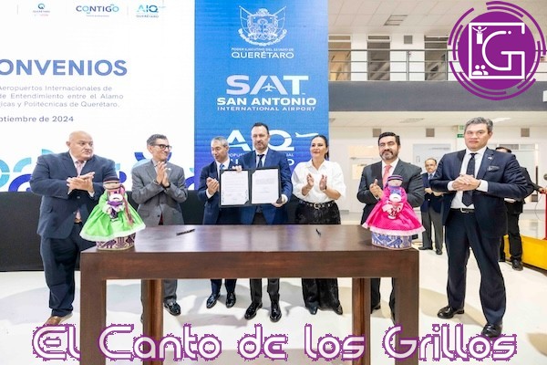 Firman acuerdo internacional de aviación entre aeropuerto de San Antonio y de #Querétaro